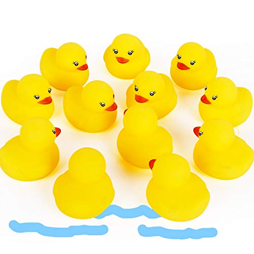 Novelty Place Rubber Duck Baby Bath Toy Set - 48PCS Cute Floating Ducky Toys for Kids, Toddlers & Babies, Fun Water Playtime Accessories for Bath