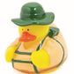 Fun Express Camping Rubber Ducks 12 Pack - Mini Ducks Party Favors for Kids Birthday | Bulk Toys Treasure Box Prizes for Classroom | Rubber Duckies