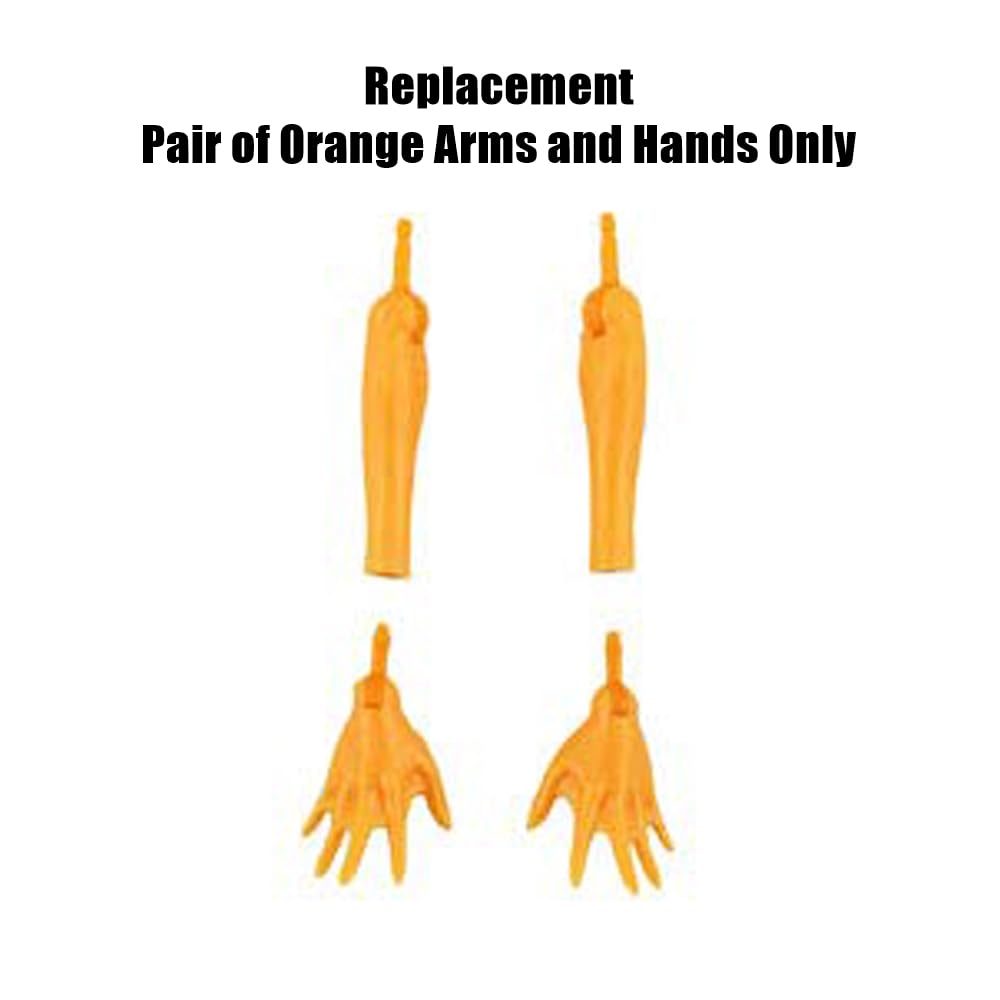 Replacement Parts for Monster High Great Scarrier Reef Glowsome Ghoulfish Toralei Doll DHH36 - Replacement Arms and Hands Orange