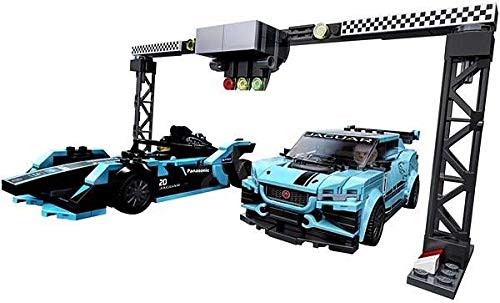 LEGO Speed Champions Formula E Panasonic Jaguar Racing Gen2 car and Jaguar I-PACE eTROPHY 76898 Building Kit (565 Pieces)