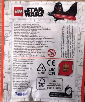 LEGO Star Wars: Emperor Palpatine Minifigure with Force Bolts and Bonus Tile (Figure 1.7 inches Tall)