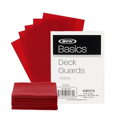 BCW Basics Card Sleeves | 500 Count Box | Acid-Free, Archival Safe | Durable, Cost-Effective Protector for Standard 2.5" x 3.5" Trading and Game Cards