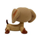 SRJLPS Brown Dachshund Puppy Dog Teardrop Eyes #518 Mini Pet Toys Animal Figure