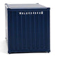 Walthers SceneMaster HO Scale Model of Wan Hai (Blue, White, red A Lettering) 20' Corrugated Container,949-8066
