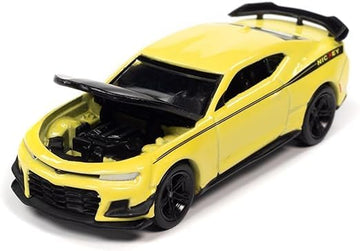 2019 Chevy Camaro Nickey ZL1 1LE Shock Yellow with Matt Black Hood and Stripes Modern Muscle Limited Edition to 14670 Pieces Worldwide 1/64 Diecast