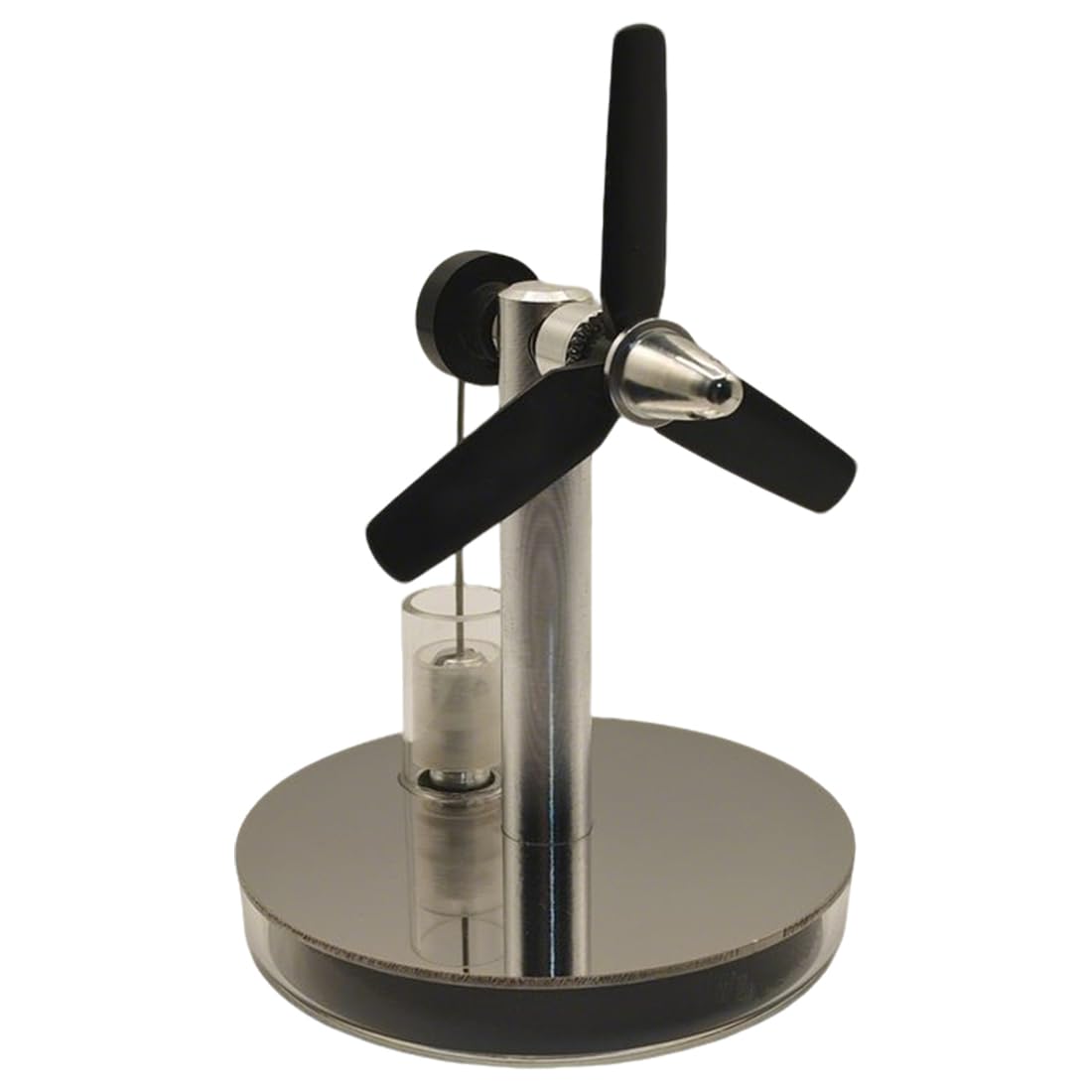 RBLOCTOYNY Three-Blade Propeller Stirling Engine Model, Low-Temperature Heat-Powered Physics Educational Kit with Visible Operation, Perfect