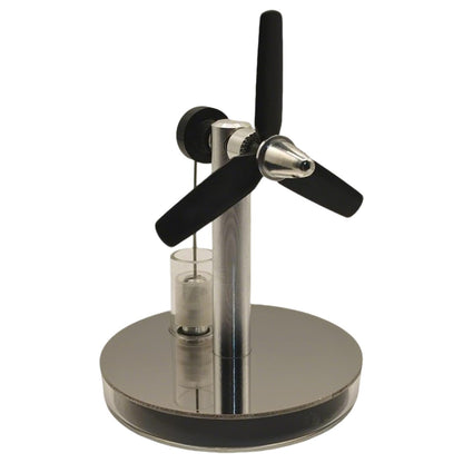 RBLOCTOYNY Three-Blade Propeller Stirling Engine Model, Low-Temperature Heat-Powered Physics Educational Kit with Visible Operation, Perfect