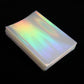 Black Lotus 100PCS Rainbow Foil Transparent Laser Clear Sleeves Idol Photo Cards Holographic Protector Trading Cards Shield Cover 61x88mm
