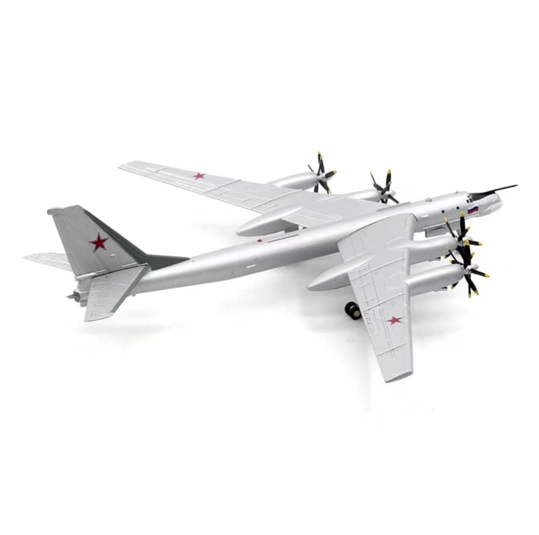 LATUROP Tu-95MS Military Bomber Model, 1:200 Scale Metal Diecast Airplane Displays, Alloy Simulation Aircraft Models for Gift and Collection.