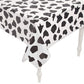 Fun Express Cow Print Plastic Tablecloth Roll - 100 feet Long - Farm Party Supplies Black, White,