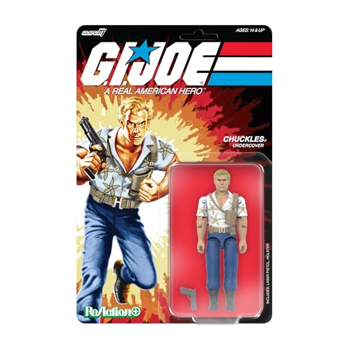 Super7 Reaction+ G.I. Joe Chuckles (Movie) - 4" G.I. Joe Action Figure with Accessories - Classic Cartoon Collectibles and Retro Toys