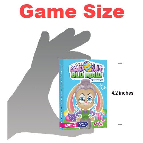 Arizona GameCo Easter Bunny Old Maid Card Game for Kids Ages 4-8, Kids Card Game, Family Card Game, Easter Basket Stuffer, Easter Gift for Boys