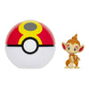 Pokémon Clip ‘N’ Go Chimchar and Repeat Ball - Includes 2-Inch Battle Figure and Repeat Ball Accessory