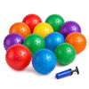 Bedwina 5 Inch Knobby Sensory Balls (12-Pack) Spiky Massage Bouncy Balls