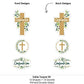 Big Dot of Happiness Confirmation Elegant Cross - Religious Party Centerpiece Sticks, Table Toppers, Festive & Meaningful Decor - 15 Ct