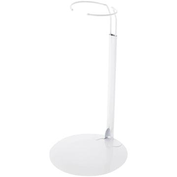 Plymor DSP-90W White Adjustable Doll Stand, fits 15, 16, 17, 18, 19, 20, and 21 inch Dolls, Waist is 3" - 4" wide, 8" - 11" around, Pack of 6