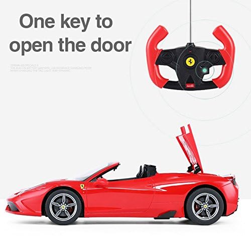 1/14 Scale Ferrari 458 Speciale A Radio Remote Control Model Car R/C RTR Auto Open & Close Roof Convertible Push Button for unisex-children