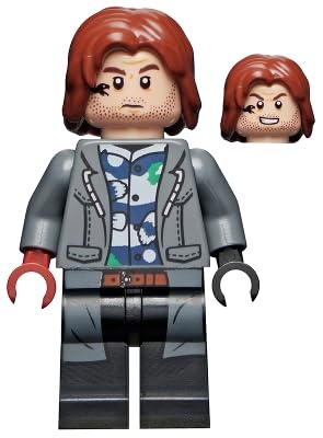LEGO Jurassic World: Rainn Delacourt Minifigure with Raptor