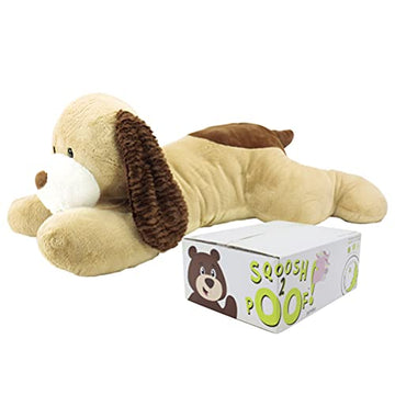 Animal Adventure®| Sqoosh2Poof™| Jumbo Plush Character Compressed Inside Small Box | 44" Dog