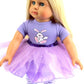 Purple Easter Bunny Tutu Dress for 18-Inch Dolls | Premium Quality & Trendy Design | Dolls Clothes