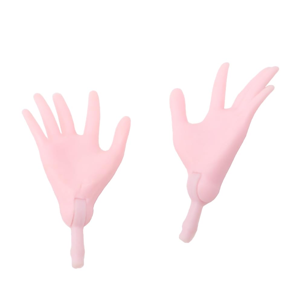Replacement Parts for Collectible Monster High or Ever After High Dolls 5893 - Set of Replacement Hands - Left and Right - Medium Pink