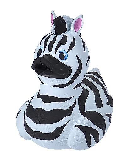 Wild Republic Rubber Duck Zebra - 4"