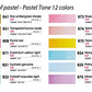 Mungyo Professional Solid Water Colors 12 Pan Colors Pastel Tone