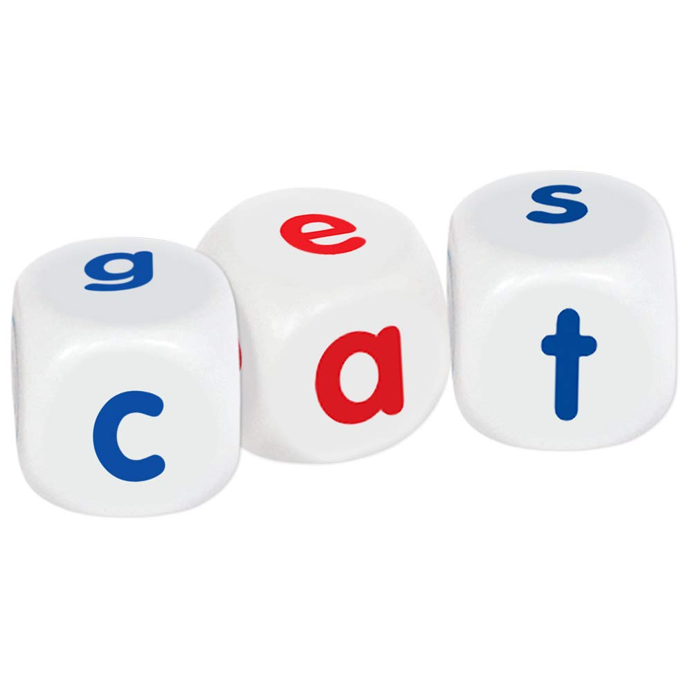 Junior Learning Roll a Word Dice - 10-Piece Spelling & Phonics Game