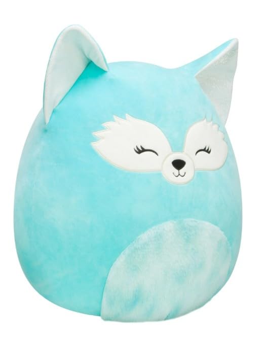 Squishmallows Plush 16 inch Dabney The Teal Fox - Childs Ultra Soft Stuffed Toy