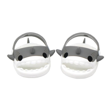 niannyyhouse 20cm Plush Doll Shark Shoes Sandals Slippers 8in Soft Stuffed Plush Toy Accessories Dress Up (Gray)