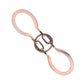 SHUYUE Classical Metal Horseshoe Puzzle Traditional Brain Teaser Puzzles Jigsaw Toy (Bronze, Normal)