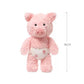 Lambasami Plush Animal Toy with Diaper, Soft Stuffed Dog Pig Fox Set, Baby Pretend Play Gift (Pig, 14.6)