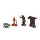 Matchbox Hitch & Haul Die-cast Vehicle Playset - Boating Bear Adventure ~ 6 Piece Set ~ Car CJ7 ~ Includes Trailer Trawler with Boat, Hiker, Bear