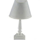 Dolls House Modern Table Lamp White Base & Shade 12V Electric Lighting