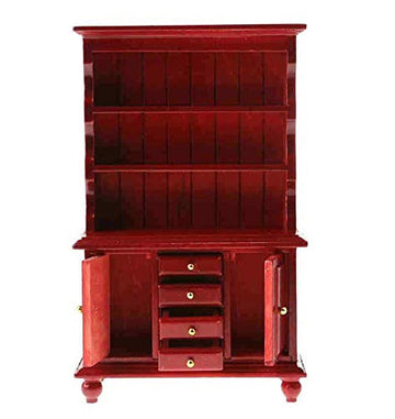 EatingBiting 1:12 Dollhouse Miniature Furniture Wooden Bookcase Sideboard Cabinet Shelf Bookshelf Storage Shelves Organizer Cabinet Storage Shelves
