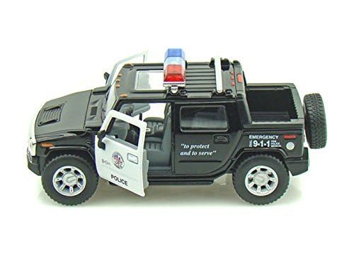KiNSMART - H2 Hummer SUT 5" 1:36 Scale Die Cast Metal Model Toy Truck (Police Edition)
