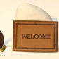 Dollhouse Miniature Welcome Mat in Tan