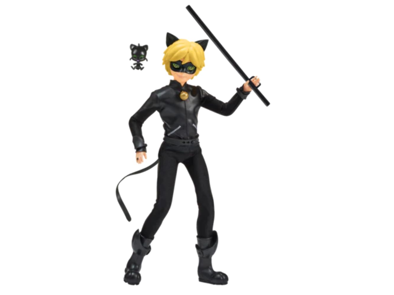 Miraculous Cat Noir Action Doll, 11 inches , Black