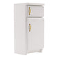Dollhouse Accessories, 1:12 Dollhouse Kitchen Miniature White Refrigerator Furniture Model
