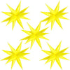 60 Pcs Yellow Star Balloons 26 inch Large Explosion Star Balloon 12 Point Spike Foil Balloons for Birthday Wedding Sunflower Lemon Party Decoration