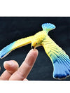 C&H Solutions Blue Wing Yellow Body Cute Balancing Bird with Clear Triangle Stand
