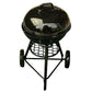 EatingBiting 1:12 mini House Miniature Furniture Room Kitchen Utensils Garden Round BBQ Oven Grill for Kitchen Small House Decor of Livingroom