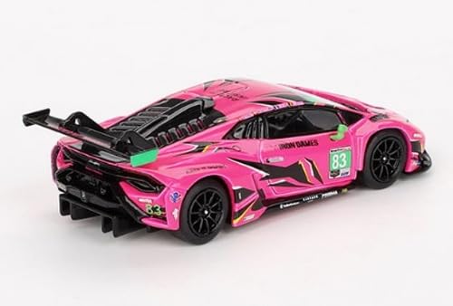 TSM MODEL Scale Miniatures MiniGT Lamborghini Huracan GT3 EVO2#83 Iron Dames 2023 IMSA Daytona 24 Hrs Collectors 1:64 Scale Model MGT00772