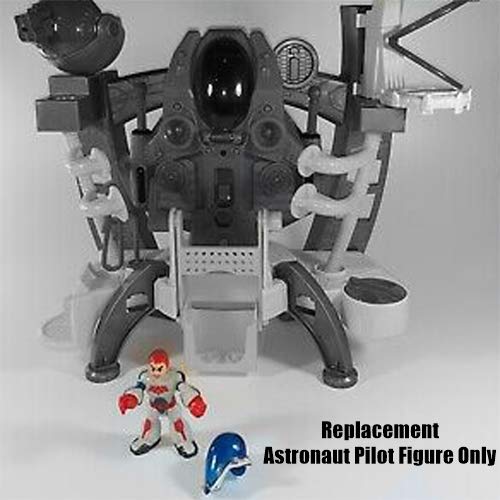 Imaginext Replacement Parts Playset ~ Fisher-Price Alpha Explorer | BFR72 ~ Replacement Space Action Figure Astronaut Pilot