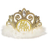 Amscan Deluxe Over The Hill Golden Age Flashing Tiara - 4.5" x 6.5" (1 Pc.) - Unique, Sparkling & Elegant Design - Perfect for Celebratory Events