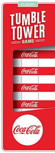 MasterPieces Family Games - Coca-Cola Wood Block Tumble Tower - Officially Licensed