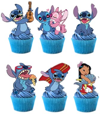24PCS Cake Toppers Cupcake Toppers Cake Decorations Birthday Party Supplies Decorations (4)
