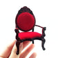 EatingBiting 1:12 Dollhouse Miniature Vintage Retro Single Sofa Chair Furniture for Living Room,Bed Room, Kitchen, Retro Vintage Designed Dolls House