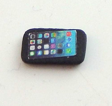 Dollhouse Miniature Black Cell Phone by International Miniatures