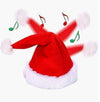 Metionc Electric Singing and Dancing Christmas Hat - Funny Plush Swing Christmas Hat for Christmas New Year Party (1pc)